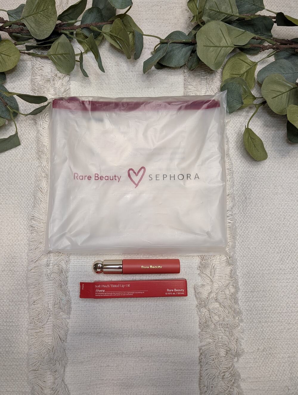 Rare Beauty Lip Oil and Limited Edition Bag Bundle